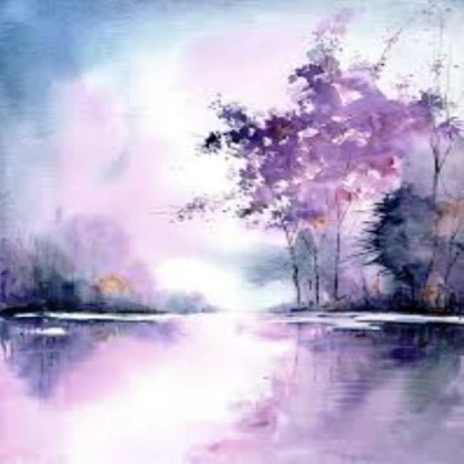 watercolor scenery