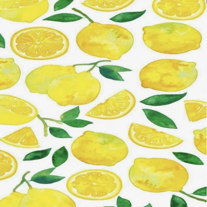 lemon watercolor art