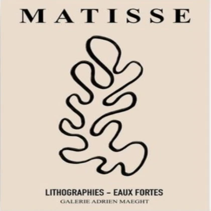 [BEIGE MINIMALIST] Henri Matisse Poster