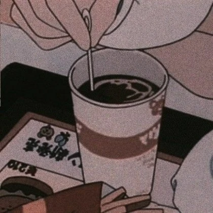 coffee but its anime in fancy