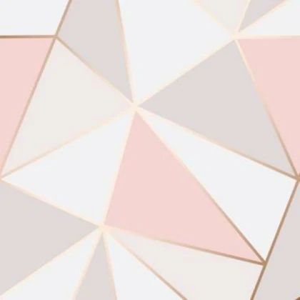 pink geometric wall