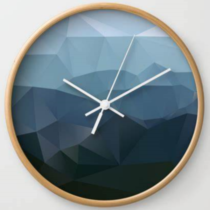 WALL CLOCKS Blue Wall Clock