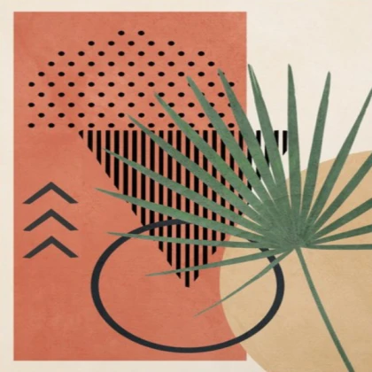 [SUMMER] Warm abstract plant