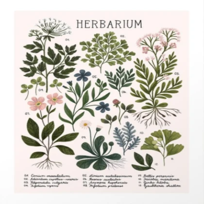 ~ vintage inspired botanical art print