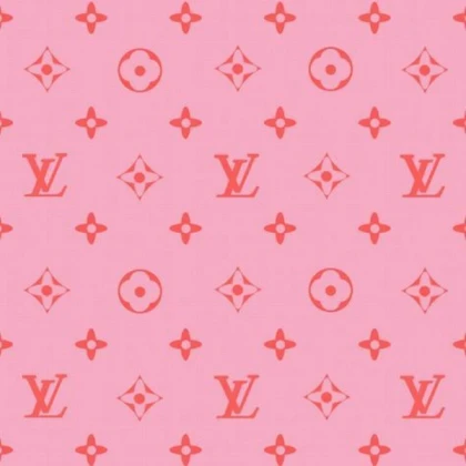 pink louis vuitton print