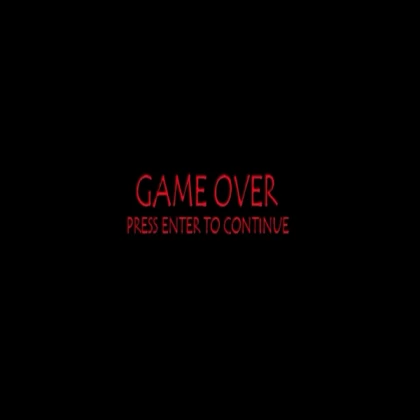 #### Decaying Nights - Game Over Screen