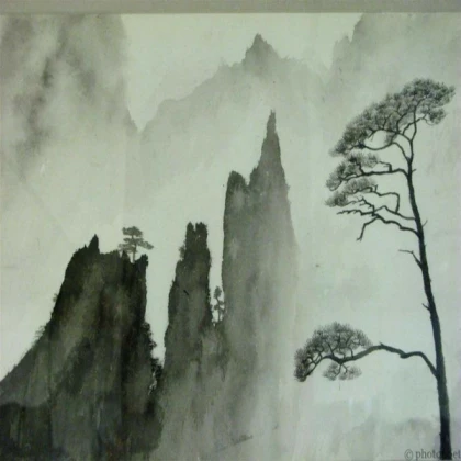 Japanese painting of a scenery