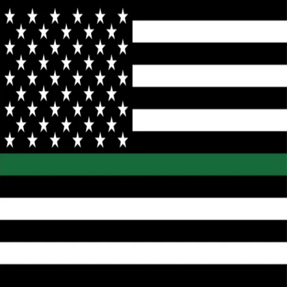 thin green line flag