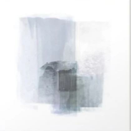 Blue Grey Minimalist Abstract Painting [MODERN]