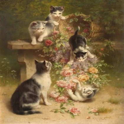 kimi's painting collection - kittens I
