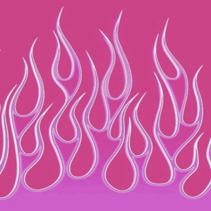 pink flames