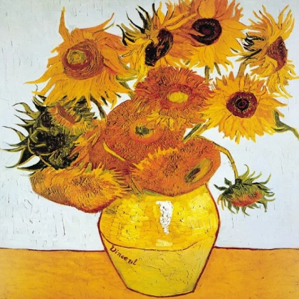 van gogh sunflower