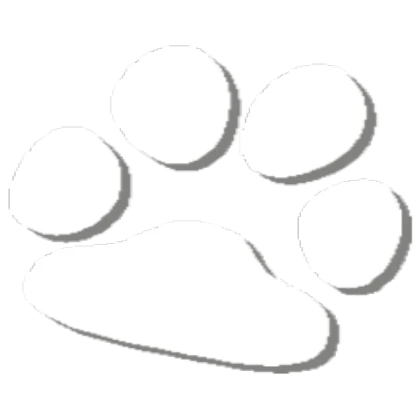 big white paw print