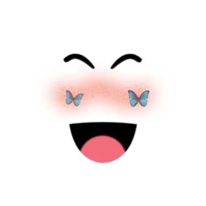 Butterflies blush super happy face