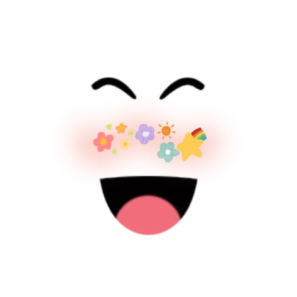 Soft aesthetic super happy face