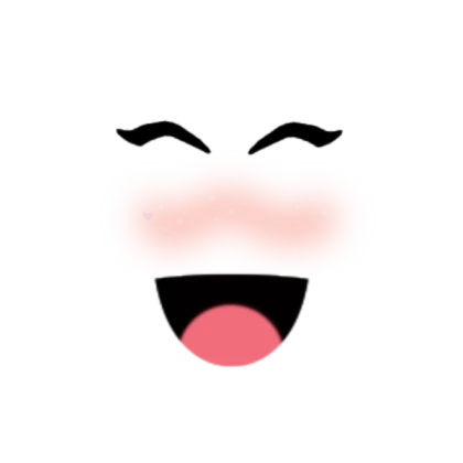 super happy face w sparkle blush