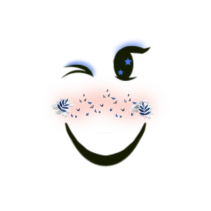 Blue Galaxy Gaze + Wistful Wink w Blush