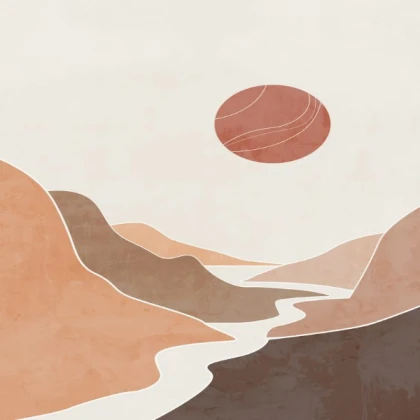 boho modern landscape