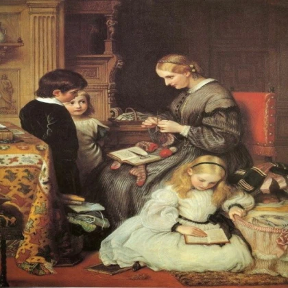 Victorian Family Painting