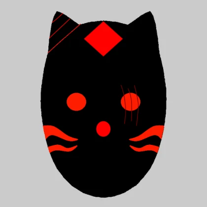 Black and Red anbu mask