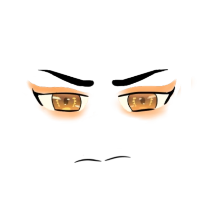 Brown Eyes Annoyed Face (Female)