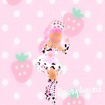 Royal High Strawberry Cow Decal