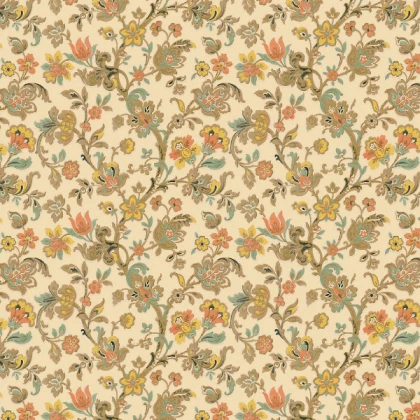 Vintage-Persian-Floral- Victorian Wallpaper