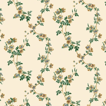 Vintage Twining Roses - Victorian Wallpaper