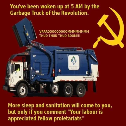 garbage truck of the revolution