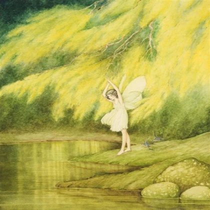 fairy and lake