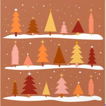 Boho Christmas Trees