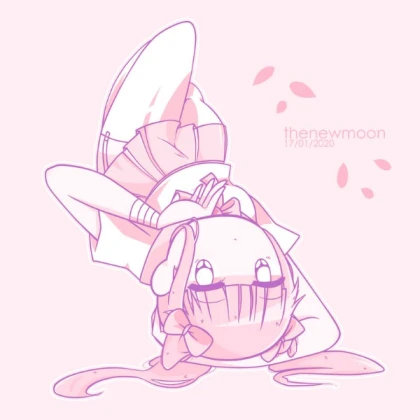 Aesthetic Anime Girl Pink