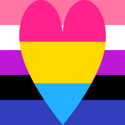 gender-fluid & pan flag