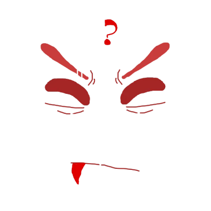 Confused Demon/Monster face