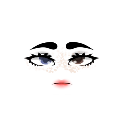 Female Face- Blue Brown, Which is it?