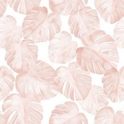Pink leaf aesthetic wallpaper