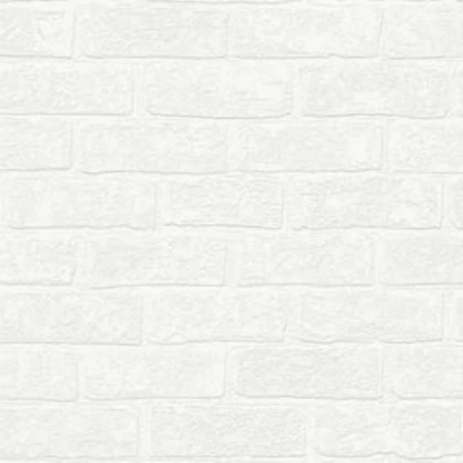 smooth white brick wallpaper