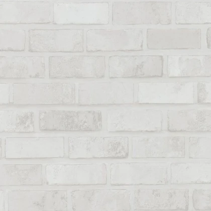 smooth white brick wallpaper
