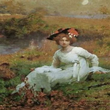 Old victorian painting