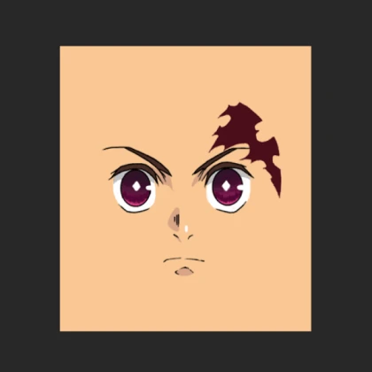 Demon slayer face anime