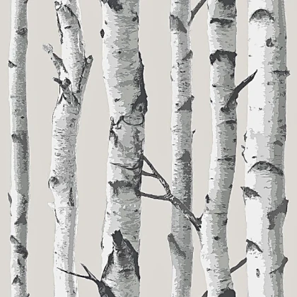 Aesthetic art bww pattern wallpaper trees