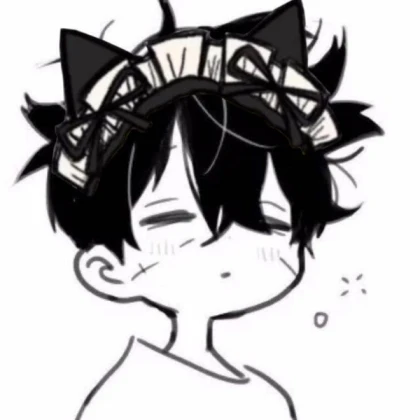 [Boy] SleepyZen - Maid headband w cat ears