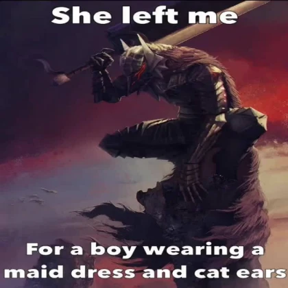 she left me for a boy wearing maid dress and cat