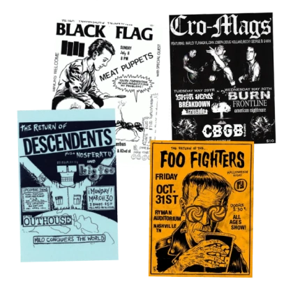 Punk Flyers And Posters