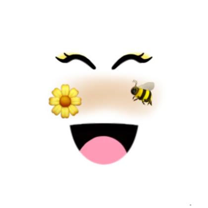 flower and bee face | iispxrkles