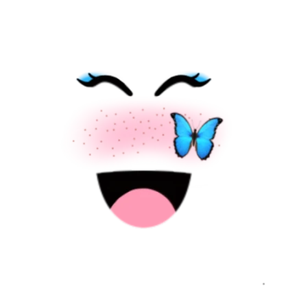 blue butterfly face | iispxrkles