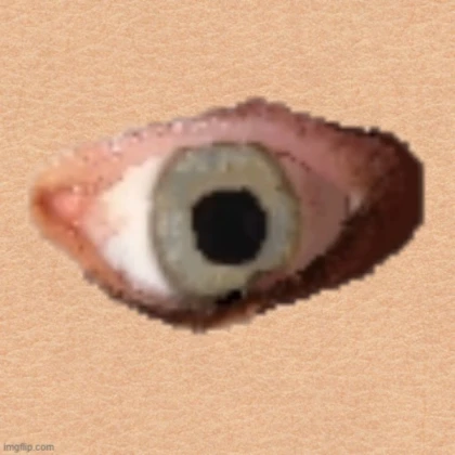 Scary monster eyeball