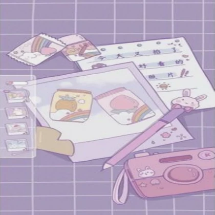 Purple soft aesthetic