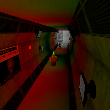 Vault 8166 Main Hallway Mid-Incident