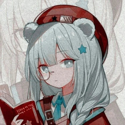 Cute bear anime girl